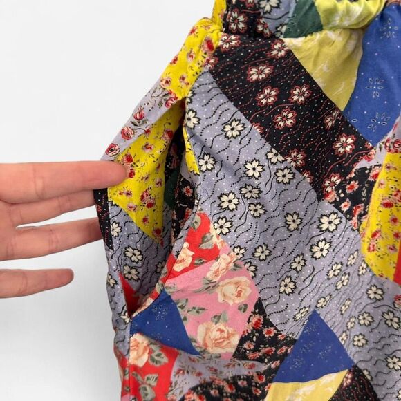 Anthropologie x Corey Lynn Calter Floral Patchwork Romper – Boho Quilt Style M - Picture 8 of 8